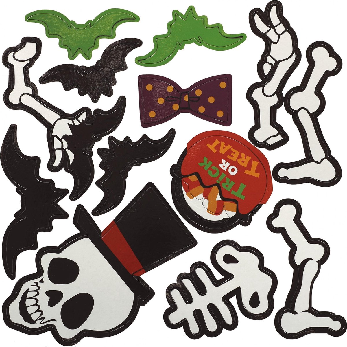   Magneetdecoratie Koelkast 25 X 15 Cm Zwart/wit