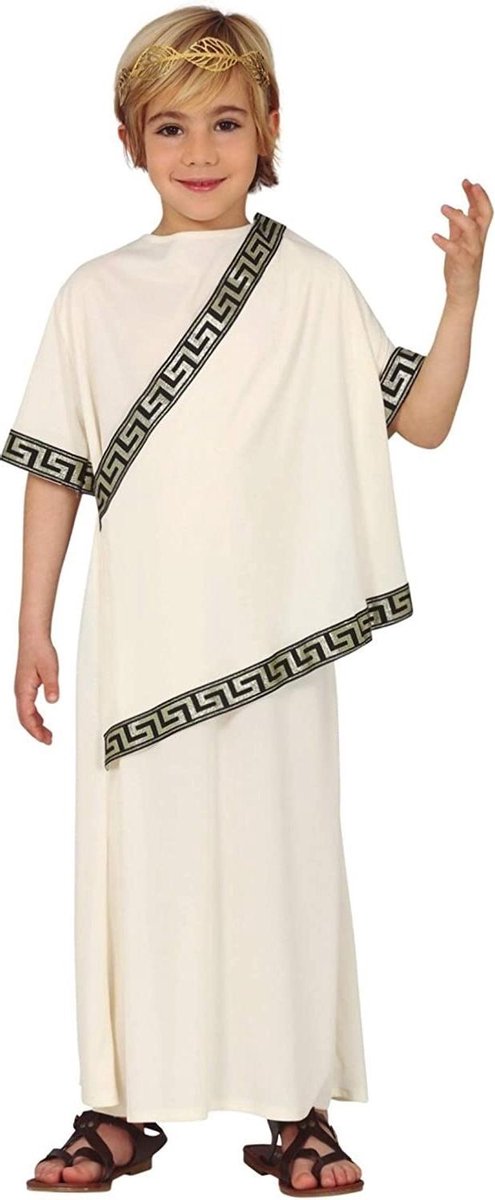 Fiestas Guirca Verkleedpak Romein Polyester Crème 5-6 Jaar