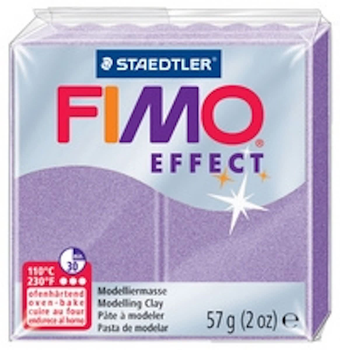 FIMO EFFECT modellering, oven harden, lila, 57 g