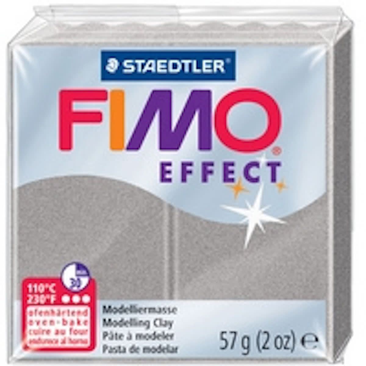 FIMO EFFECT modellering, ovendroging, licht zilver, 57 g