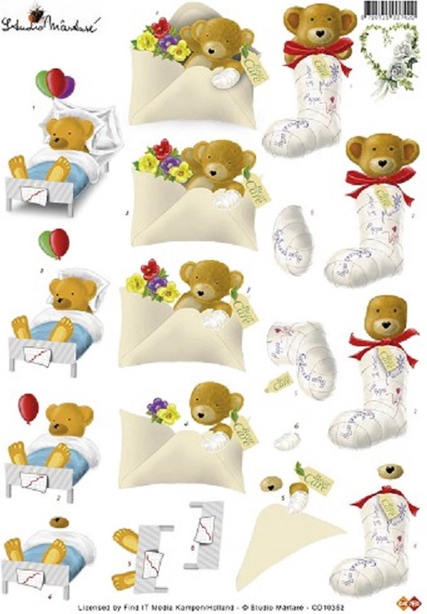 Set van 5 3D knipvellen: diverse gelegenheden 1