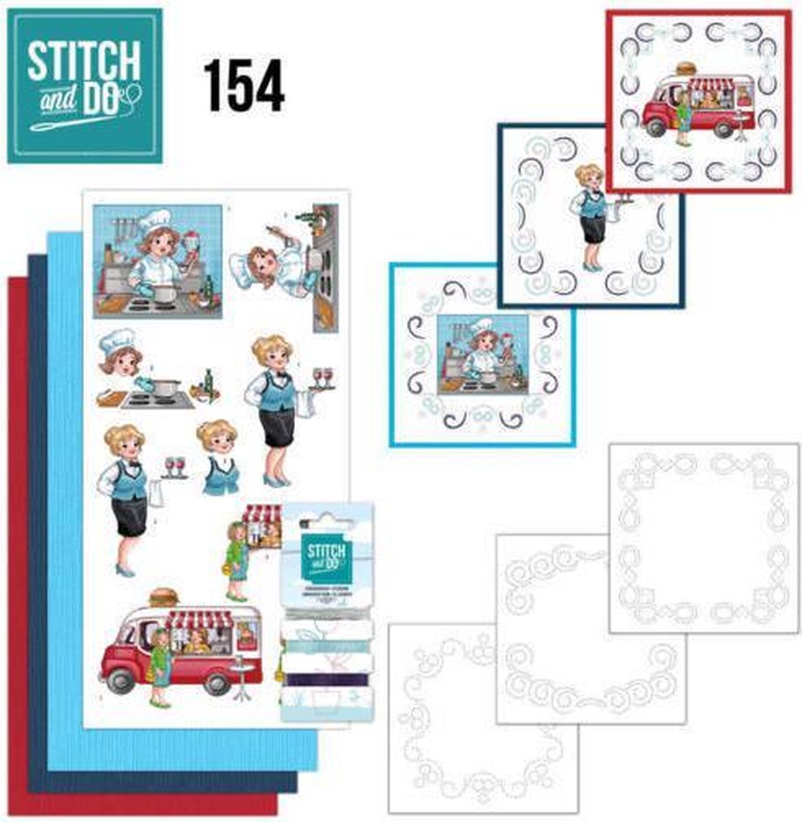 Stitch and Do 154 - Yvonne Creations - Bubbly Girls - Professions