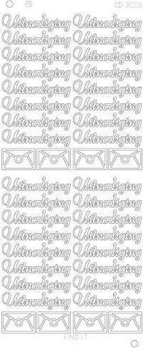 Uitnodiging platinum - Zilver