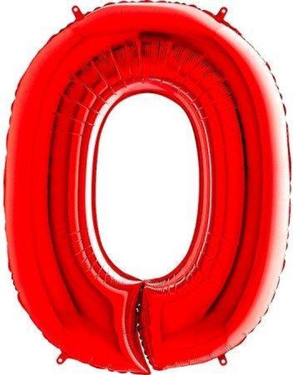 Finnacle - Feestelijk 40! - Rode Cijferballon - 40cm - Folie