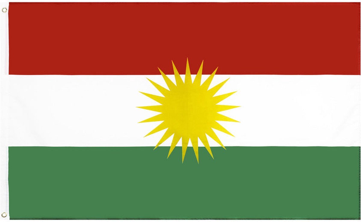 Finnacle - Kurdische Vlag - 90x150cm
