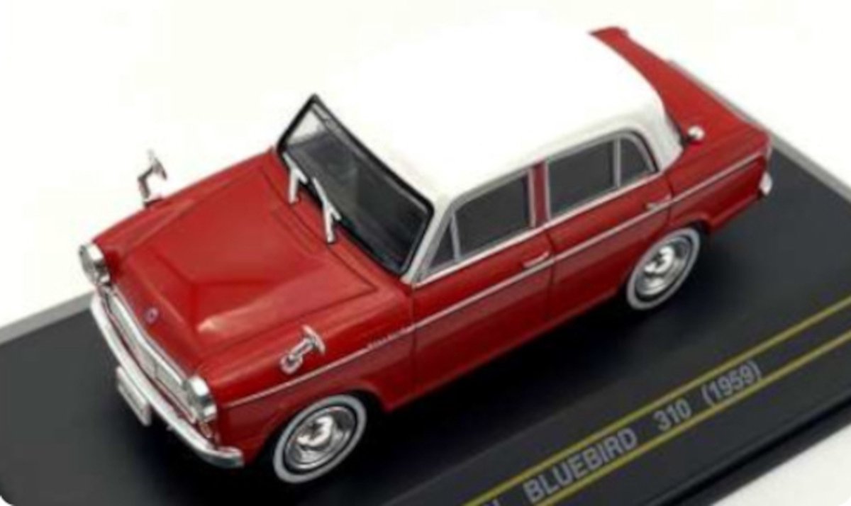 Datsun Bluebird 310 1959 Rood - Model 1/43 - First:43