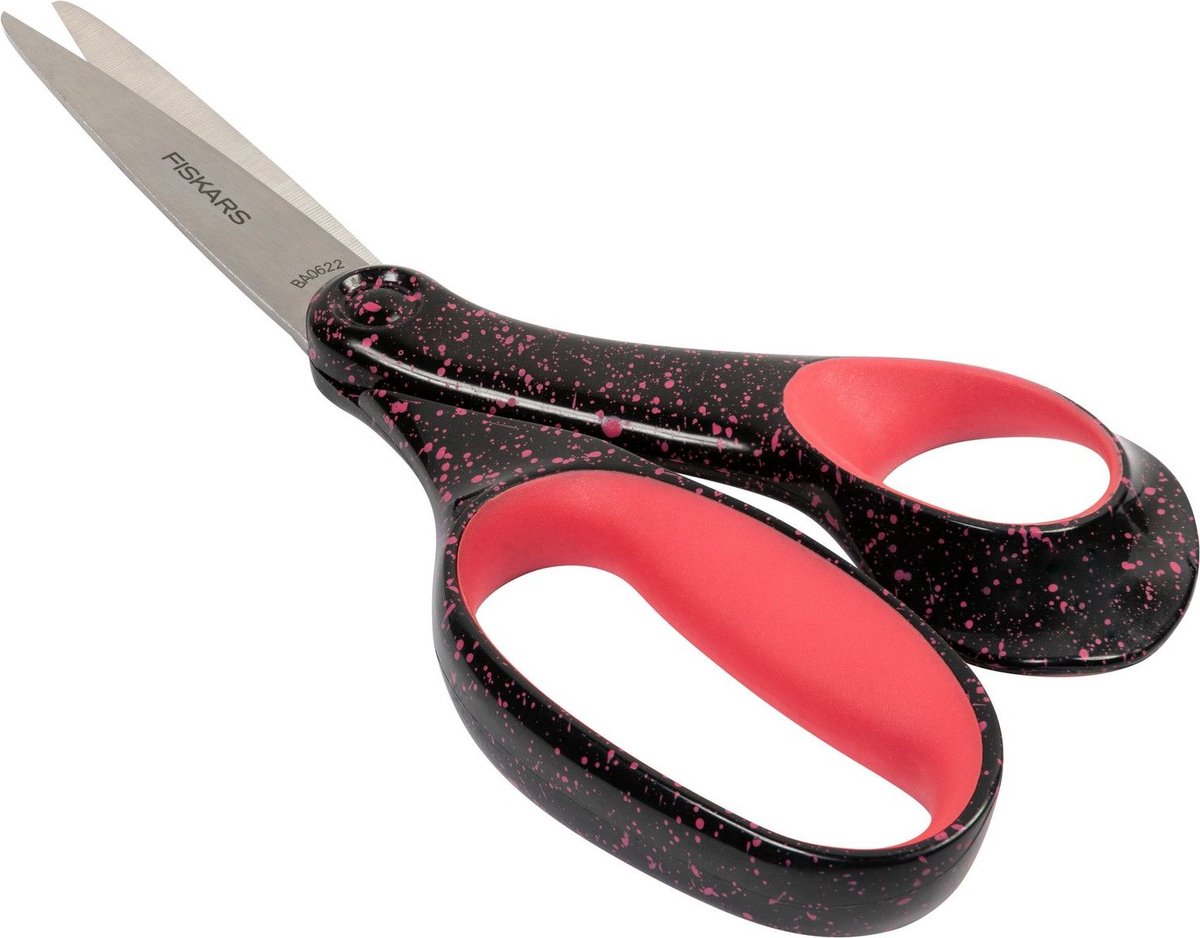 Fiskars Teen Scissors Speckled Pink 20cm for +15 years old
