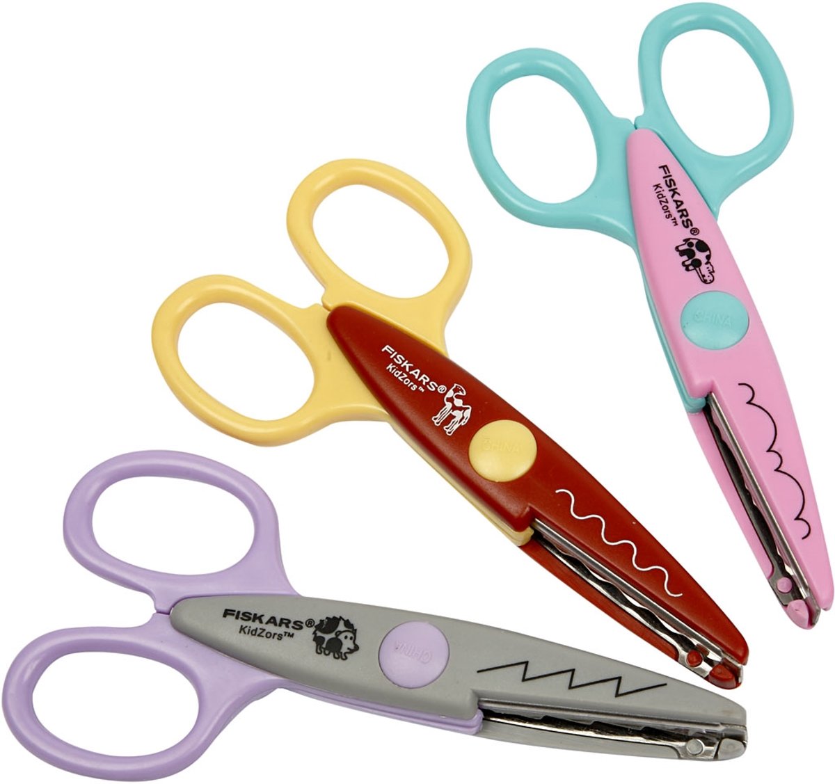 Kidzors kartelscharen, nijlpaard, kameel & egel, 3assorti