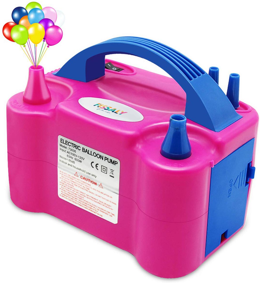  ®  Elektrische Ballonnenpomp met Dubbele Vulfunctie - 600W -  Decoratie & Feest Versiering