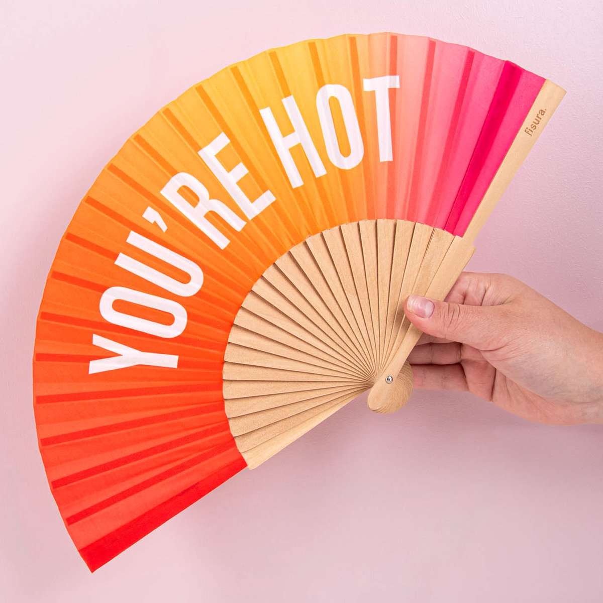 Fisura Houten waaier Youre Hot