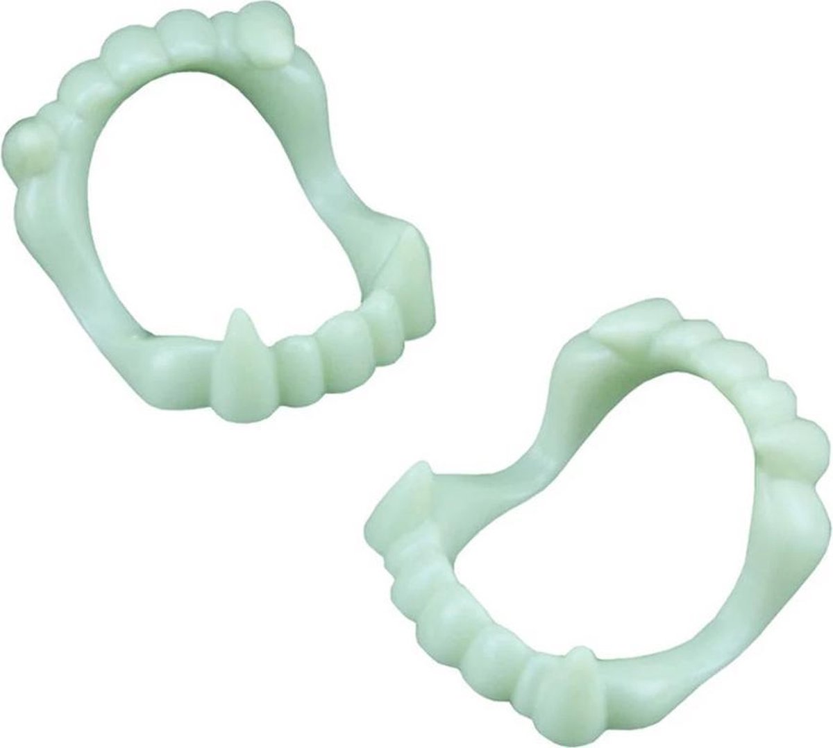 Vampier Tanden - 2 Stuk(s) - Nep Tanden - Halloween - Dracula - Glow In The Dark -  