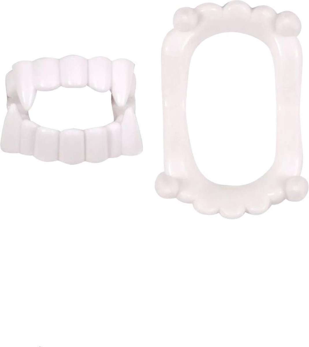 Vampier Tanden - 2 Stuk(s) - Nep Tanden - Halloween - Dracula - Wit -  