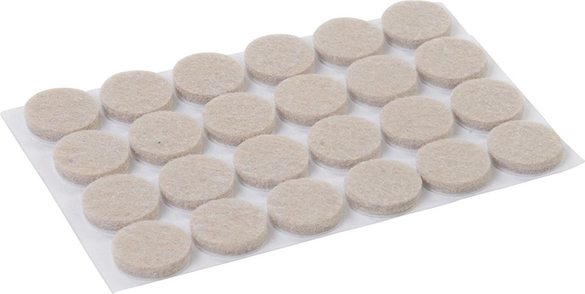   Zelf-Klevende  glijders - 20 mm, Rond - 24 stuks