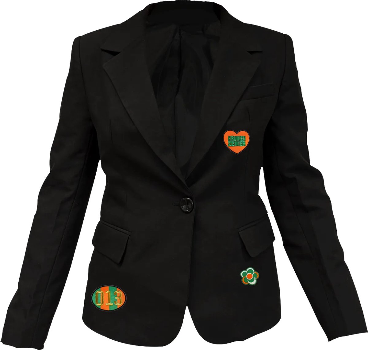 Fjesta© Kruikenstad jasje met emblemen - Dames - Maat XL - Carnavalskleding Dames - Carnaval