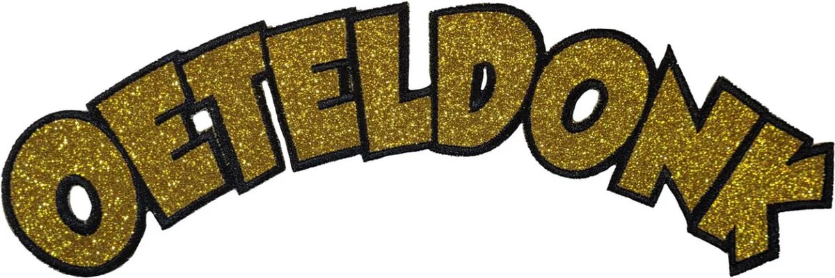 Fjesta© Oeteldonk Embleem - Rugembleem Letters - Carnaval Den Bosch