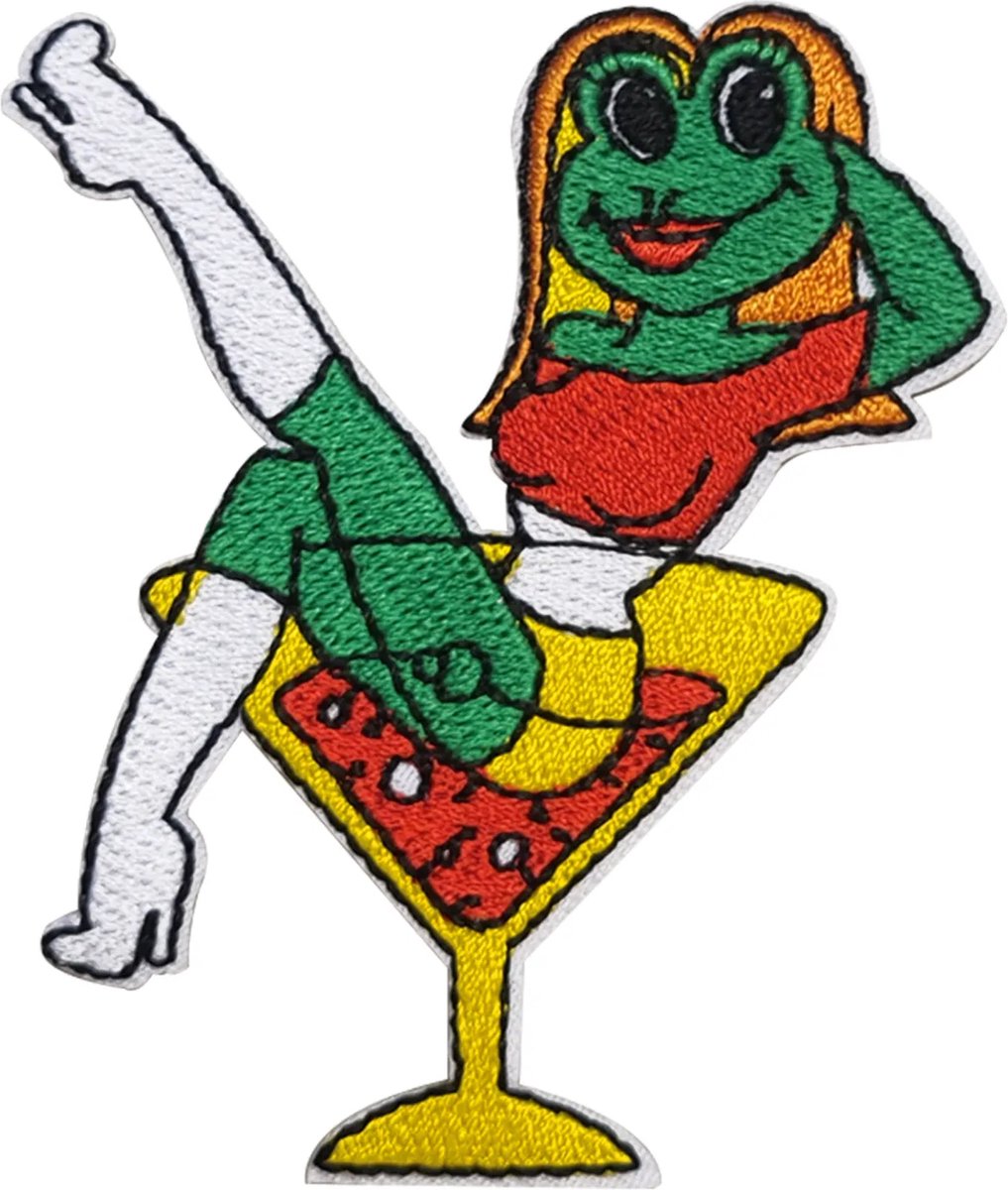 Fjesta© Oeteldonk embleem - Dame in cocktailglas