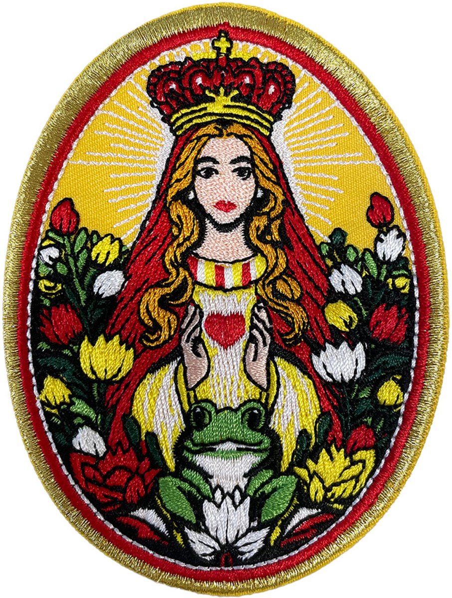 Fjesta© Oeteldonk embleem - Maria met bloemen