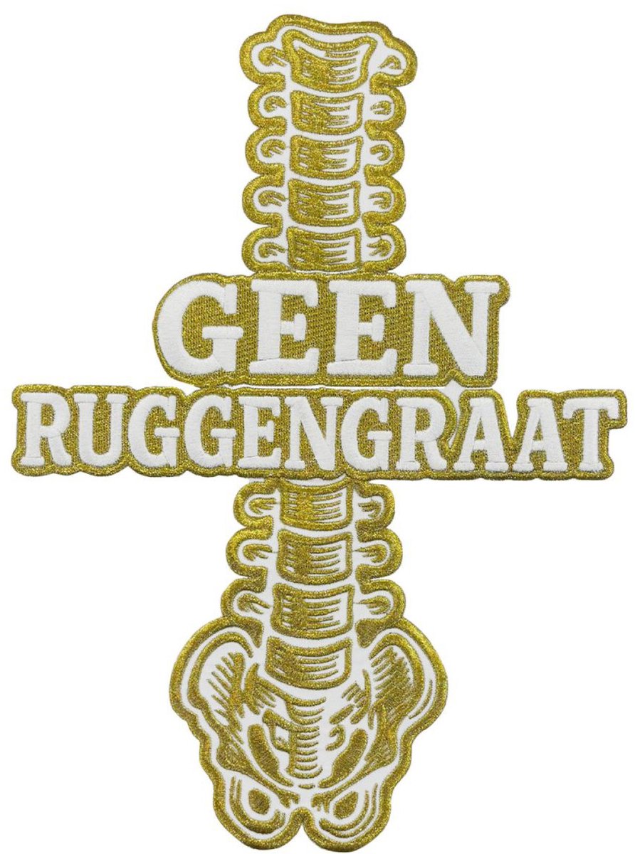 Fjesta© Oeteldonk embleem - Rugembleem geen ruggengraat