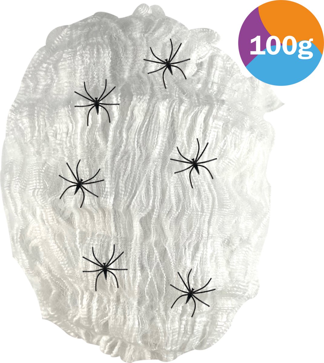 Fjesta© Spinnenweb met 6 spinnen - 100gram