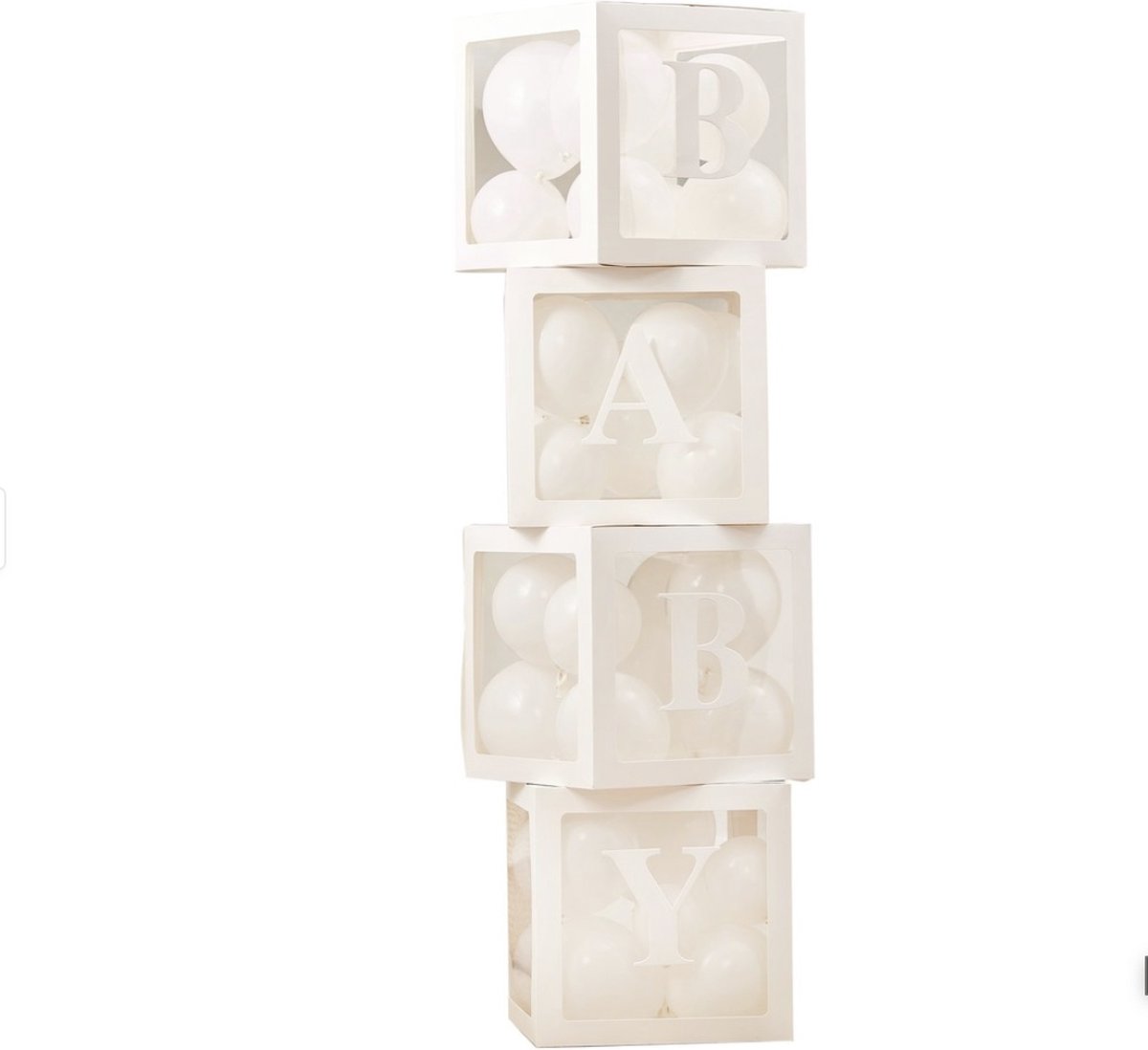 Baby dozen - 12 stuks ballonnen - Wit - Babyshower - Geboorte - Gender Reveal - Babyshower - Luxe Gender Reveal