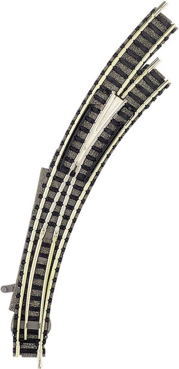 N Fleischmann Piccolo (met ballastbed) 9169 Gebogen wissel, Rechts 45 ° 356.5 mm, 420 mm 1 stuk(s)