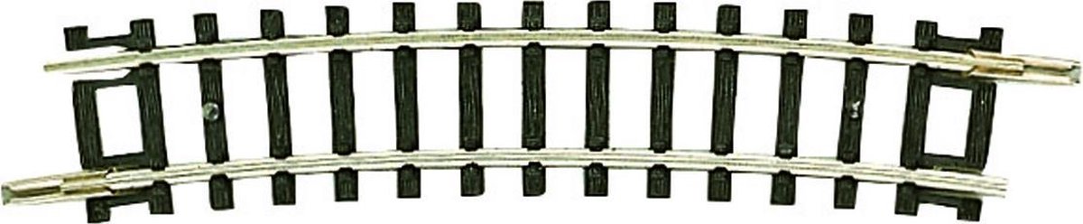 N   rails (zonder ballastbed) 22235 Gebogen rails R3 15 ° 261.8 mm