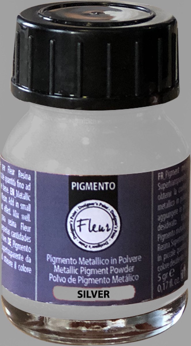 FLEUR PIGMENT POEDER 5 GRAM ZILVER