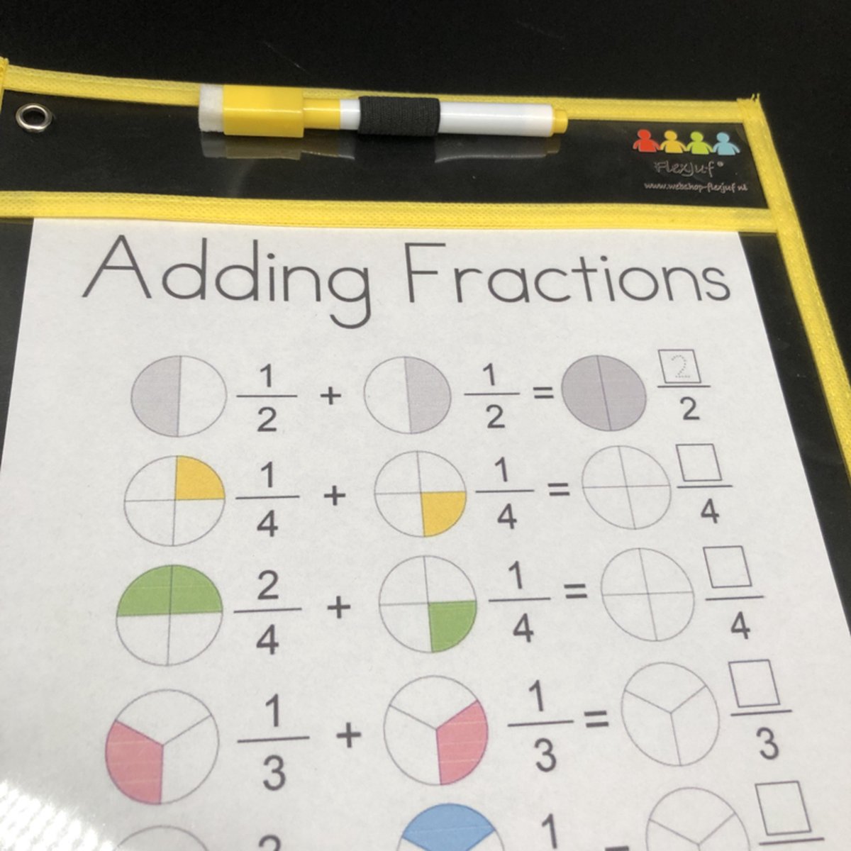 FlexJuf doorzichtige insteekhoezen / wisbordjes A4+ (set van 5)