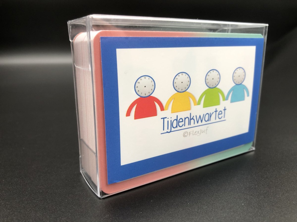 Tijdenkwartet - educatief rekenspel om het klokkijken te oefenen - vanaf 6 jaar