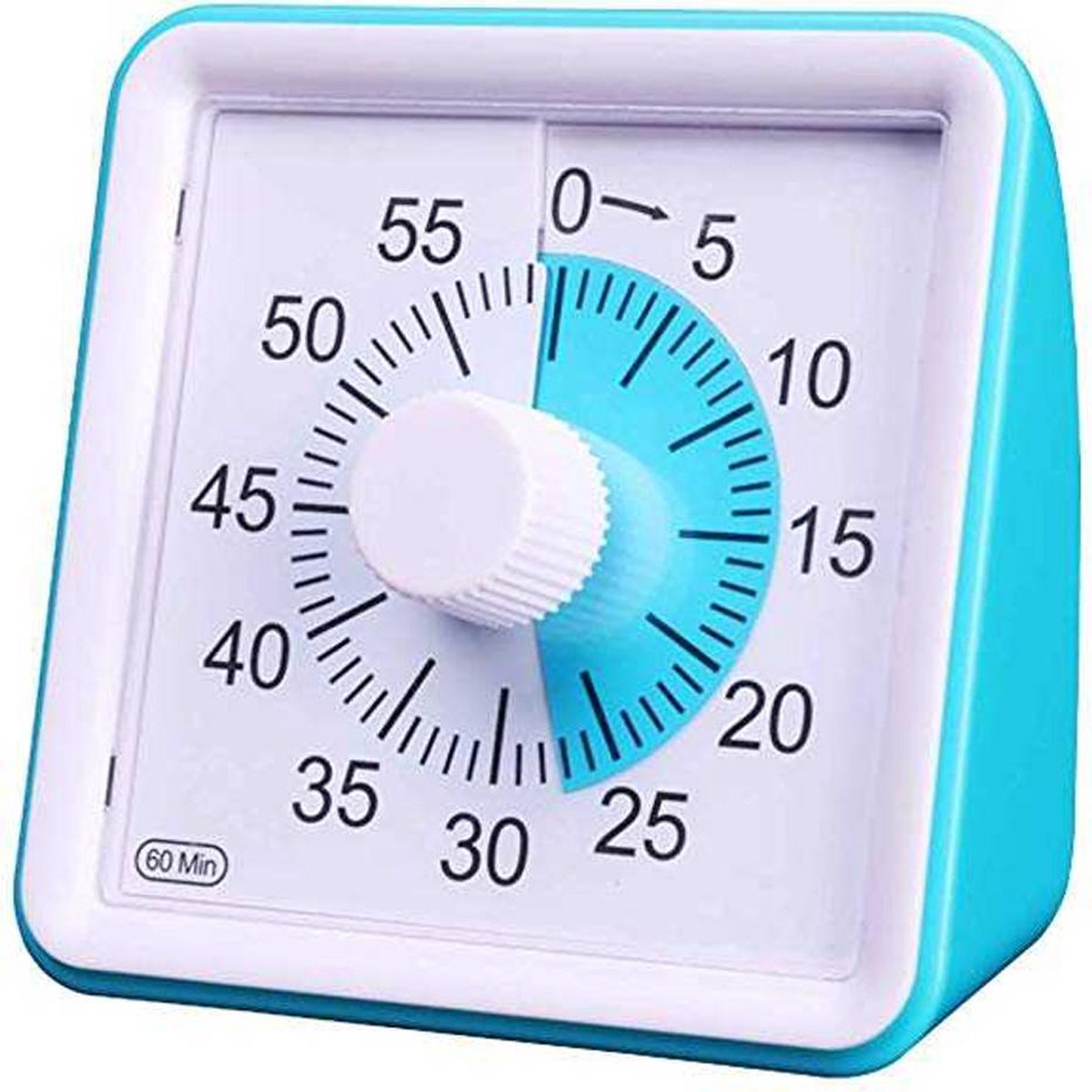 Hoogwaardige   voor Kinderen - Timer Kind Blauw - Vergaderklok - Aftelklok -  ken - Kookwekker Analoog - Leer Klok kijken - Time - Educatieve Klok - Huiswerk Hulp - Educatief Speelgoed - Thuisonderwijs