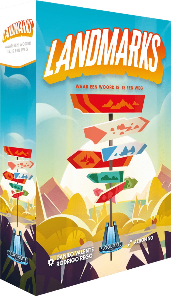 Landmarks – Nederlandstalig Woordspel vol Avontuur en Strategie – Coöperatief en Competitief Partyspel – 2 tot 10 spelers – Vanaf 10 jaar