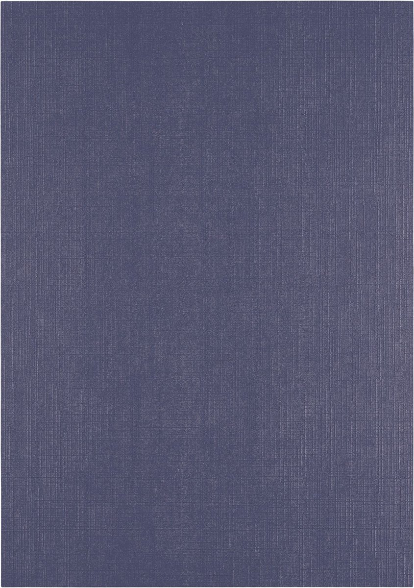 Florence Cardstock Linnenkarton - Eggplant (Blue) - Gekleurd Papier - A4 - 100 vellen - Textuur - 250 g