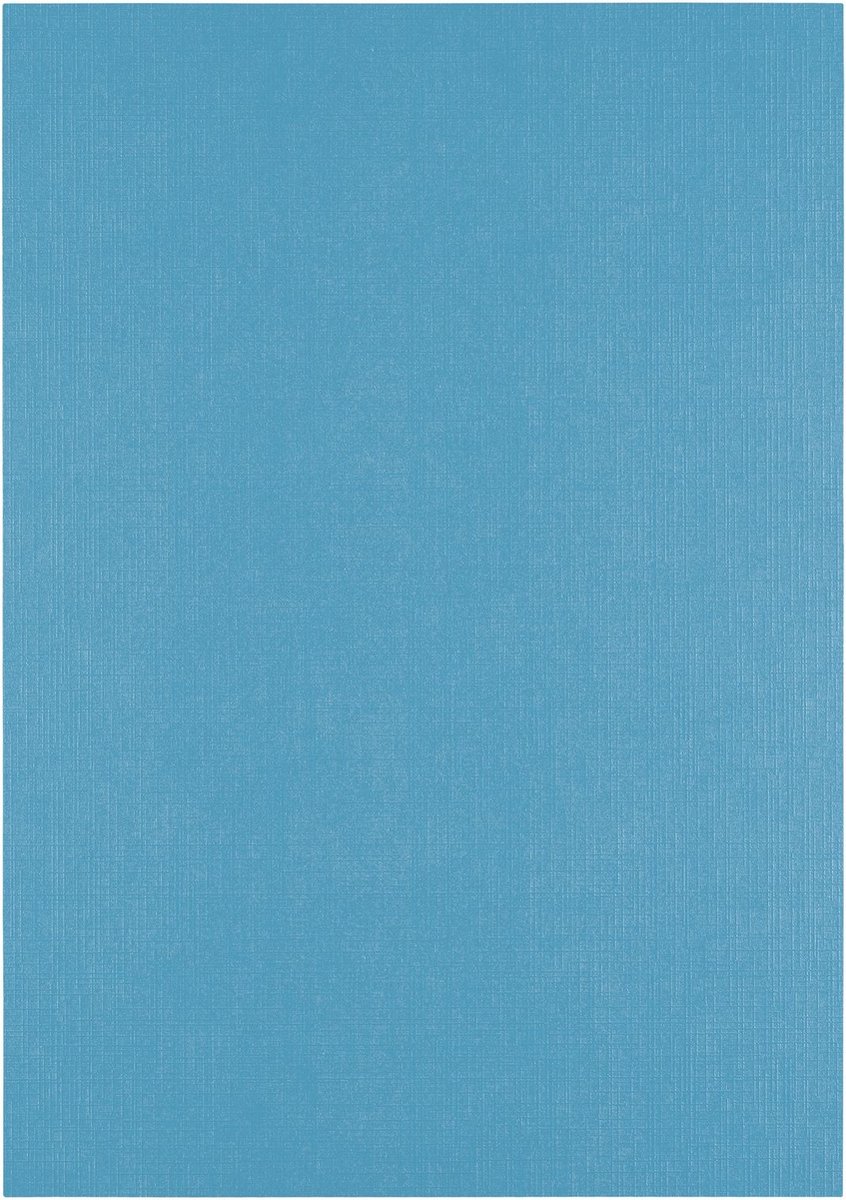 Florence Cardstock Linnenkarton - Mountain Lake (Blue) - Gekleurd Papier - A4 - 100 vellen - Textuur - 250 g