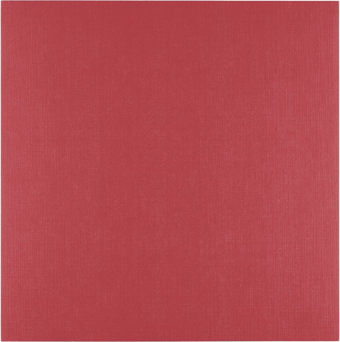 Florence Cardstock Linnenkarton - Ruby (Rood) - Gekleurd Papier - 30,5 x 30,5 cm - 100 vellen - Textuur - 250 g