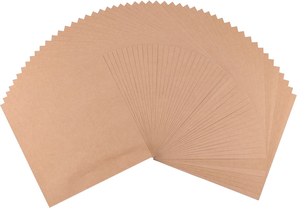 Florence Cardstock Sticker Papier - 30,5 cm x 30,5 cm - Gekleurd Papier - Kraft - 50 vellen - Glad - 216 g