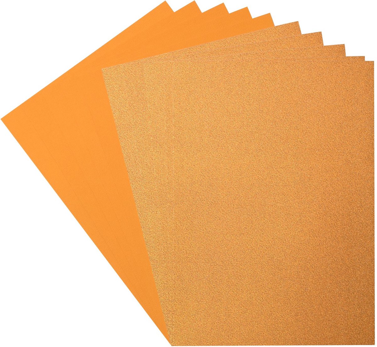 Florence Glitter papier en cardstock Set - A4 - 2x5 vellen - Copper