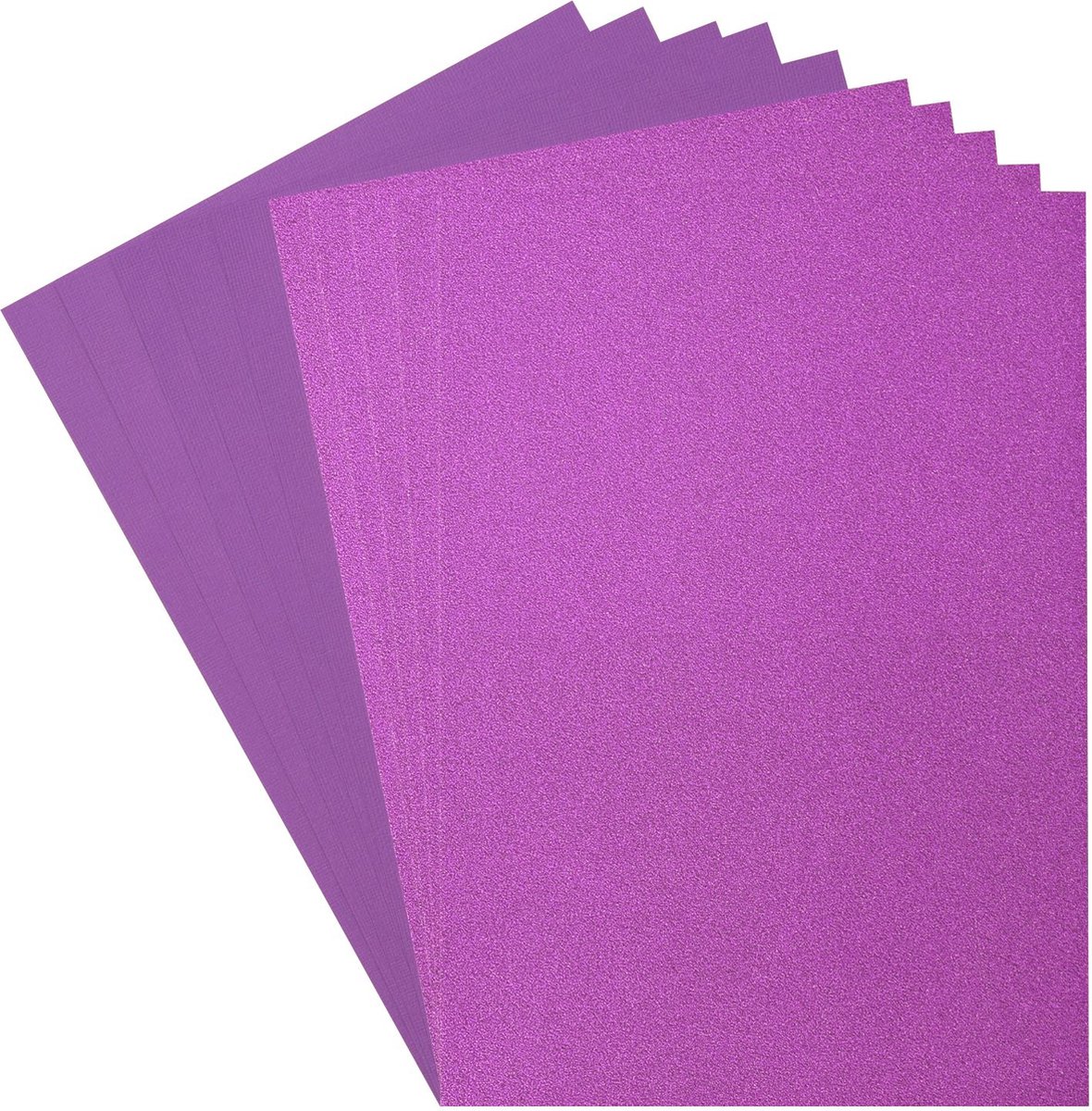 Florence Glitter papier en cardstock Set A4 2x5 vellen Pur