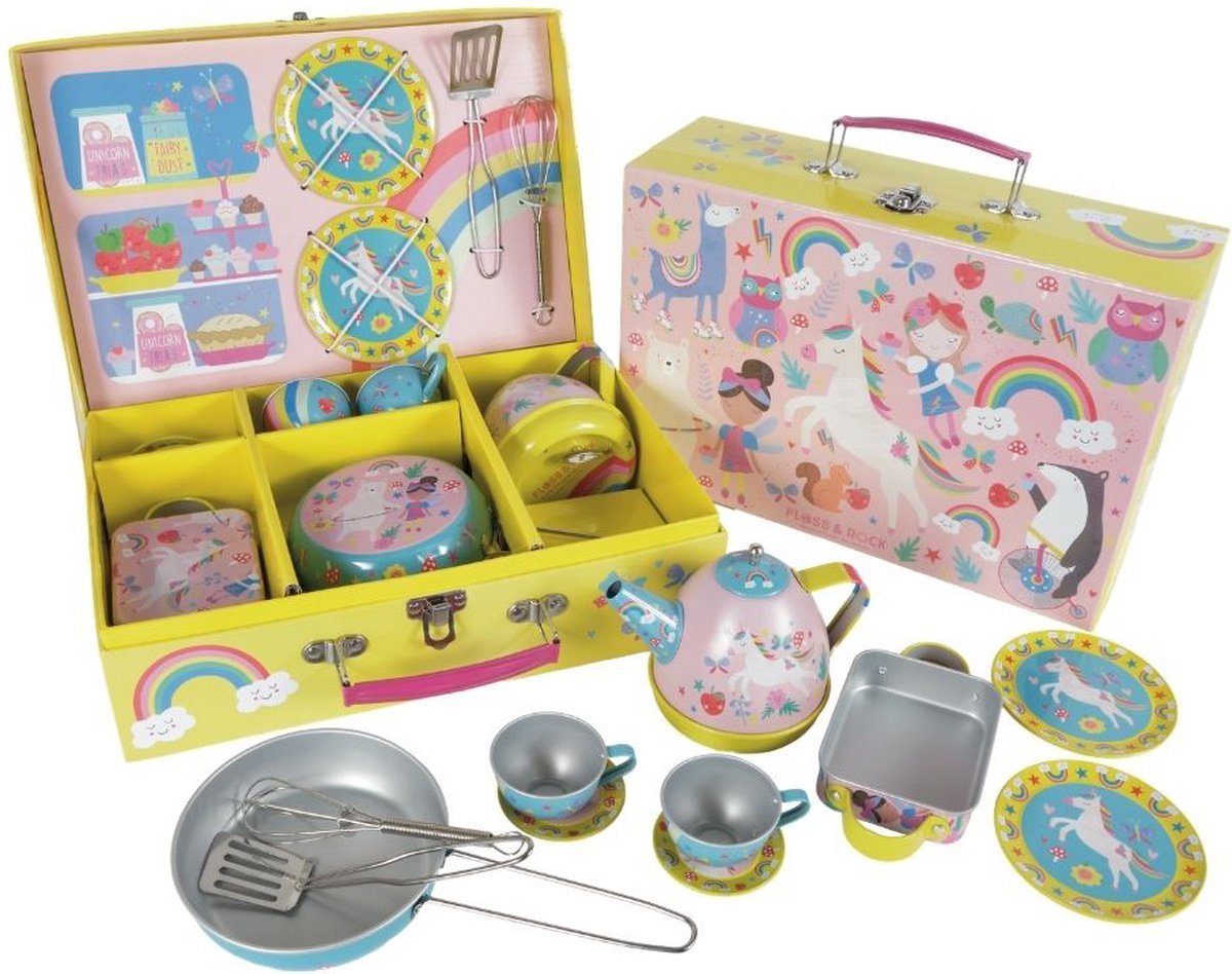   Keuken Servies Rainbow Fairy - 12 delig met muziek - multi