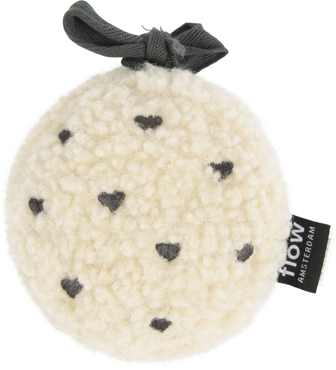 Flow Amsterdam - Comforter on the go Billy (hartjes) - White noise & Hartslag