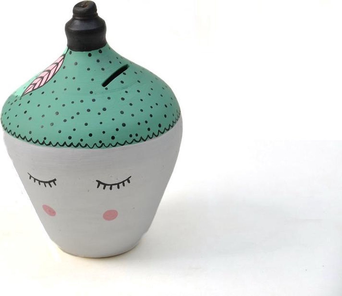 spaarpot - aardewerk - fairtrade uit Nepal