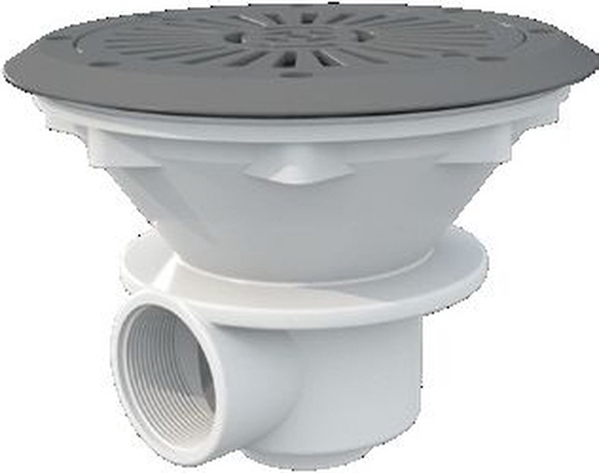 Bodemafv. ABS grijs 210mm 1½-folie