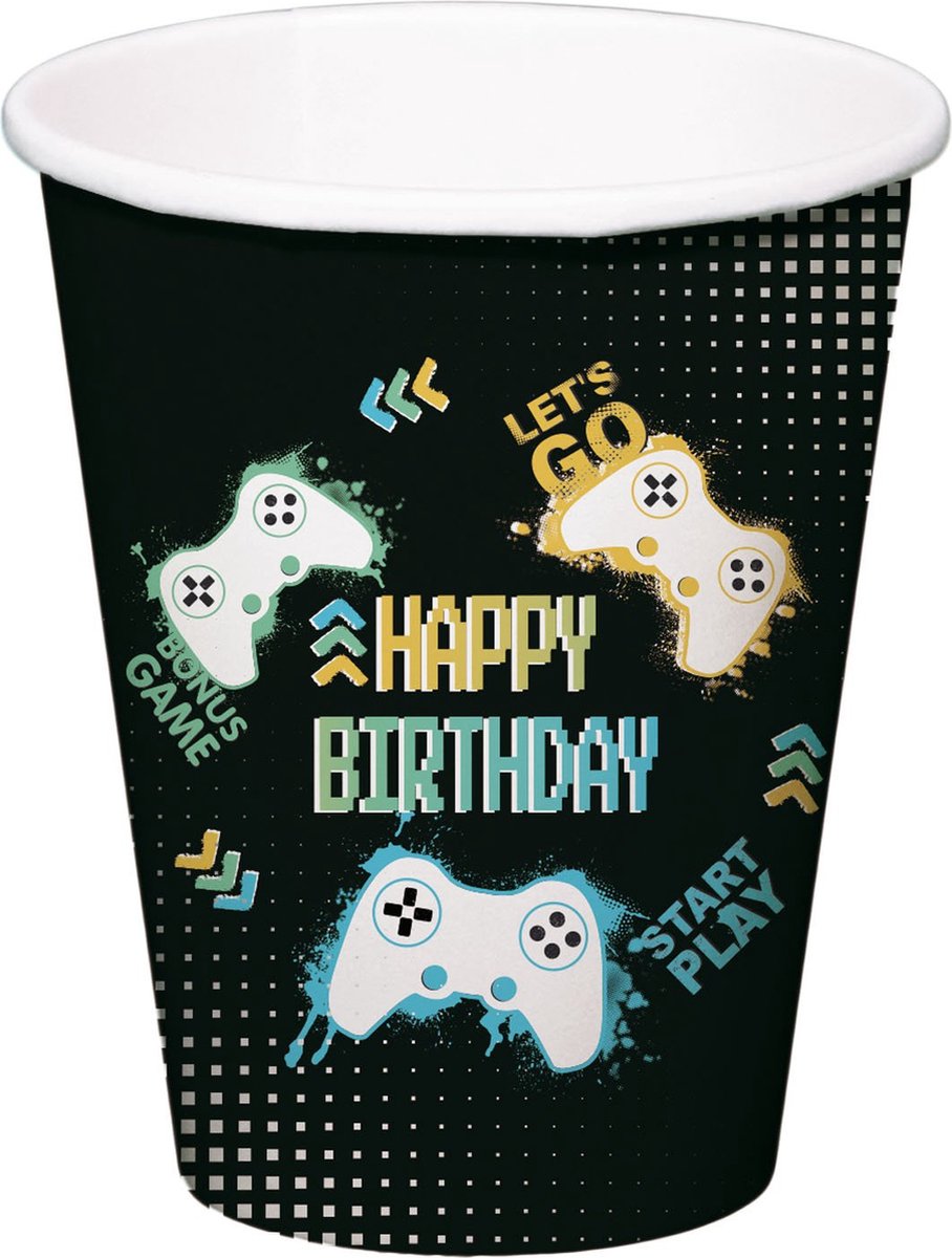 Bekers - Level Up - 250 ml - 8 stuks