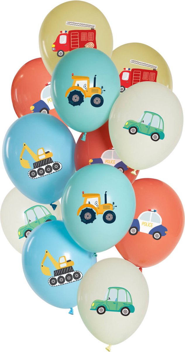 Folat - Ballonnen Car Party (12 stuks)