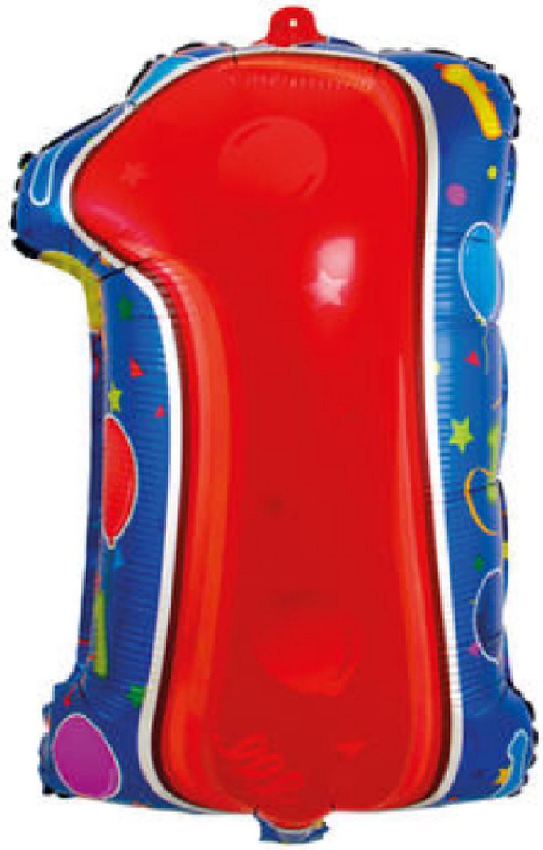 Folieballon cijfer 1 , 56cm