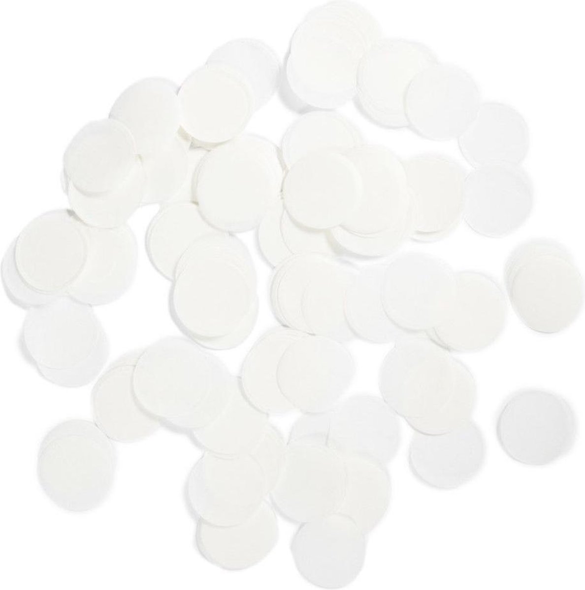 Grote confetti rond wit