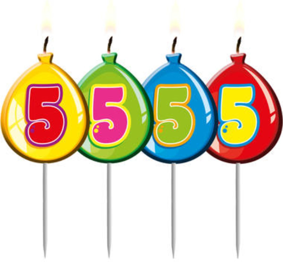 Picks Candles Balloons Basic 5