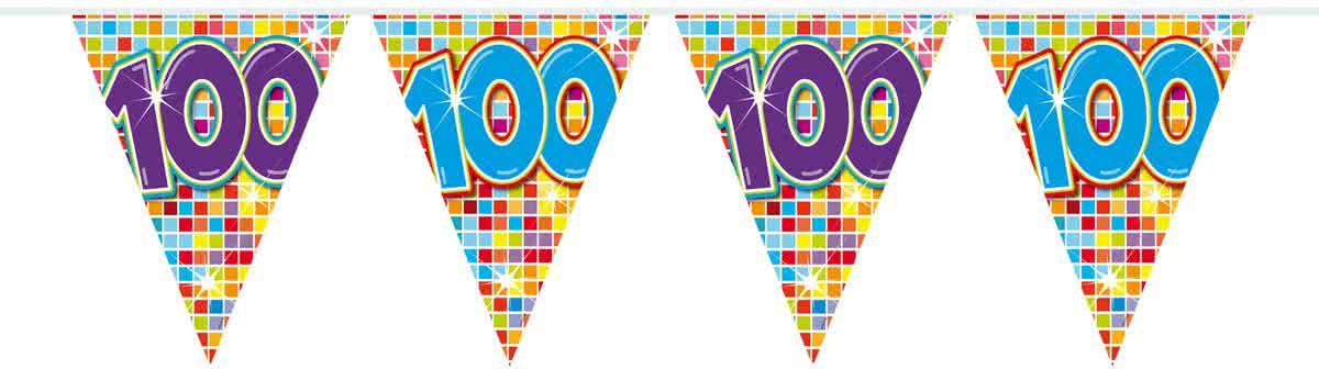 100 Jaar Mini   Birthday Blocks - 3 meter