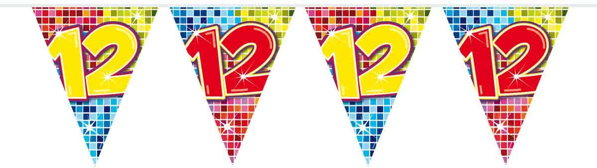 12 Jaar Mini   Birthday Blocks - 3 meter