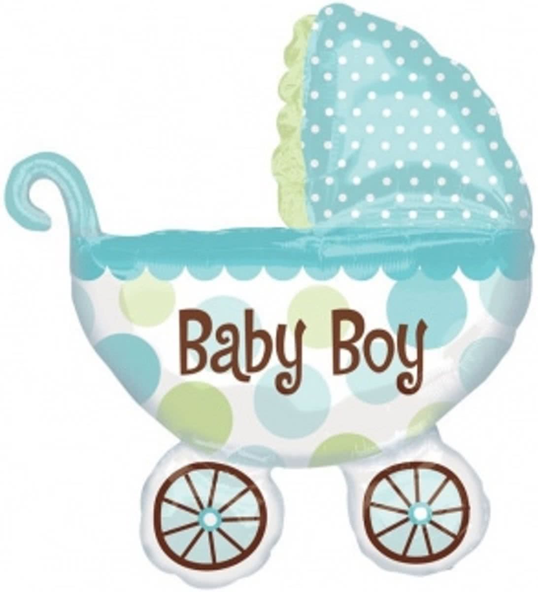Baby Boy Kinderwagen Geboorteballon