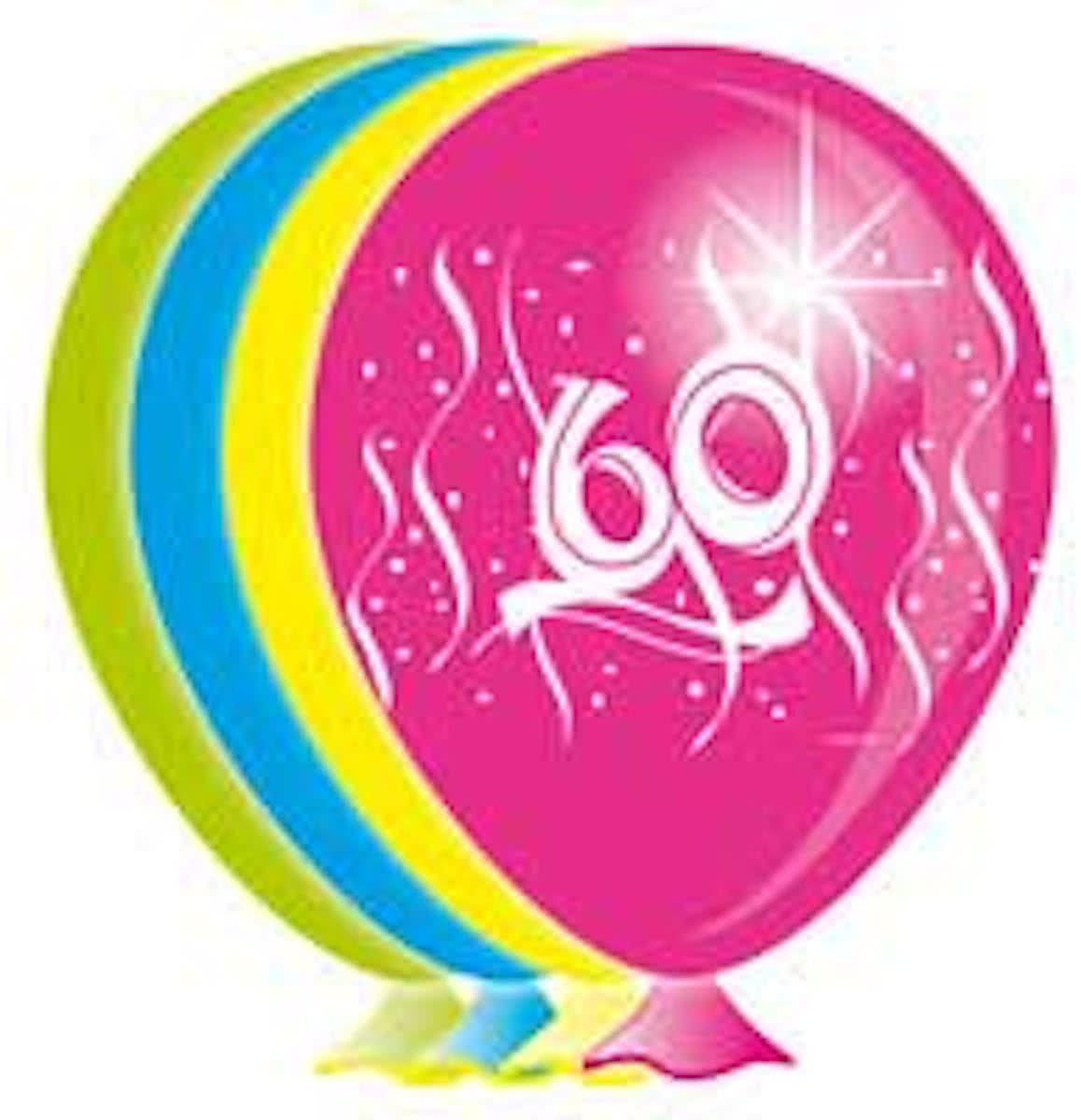 Ballon 60 jaar swirls